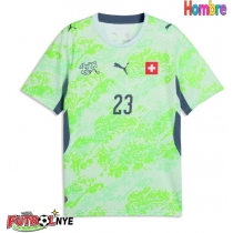 Camiseta Suiza Zeki Amdouni #23 Visitante Equipación Mundial 2026 manga corta